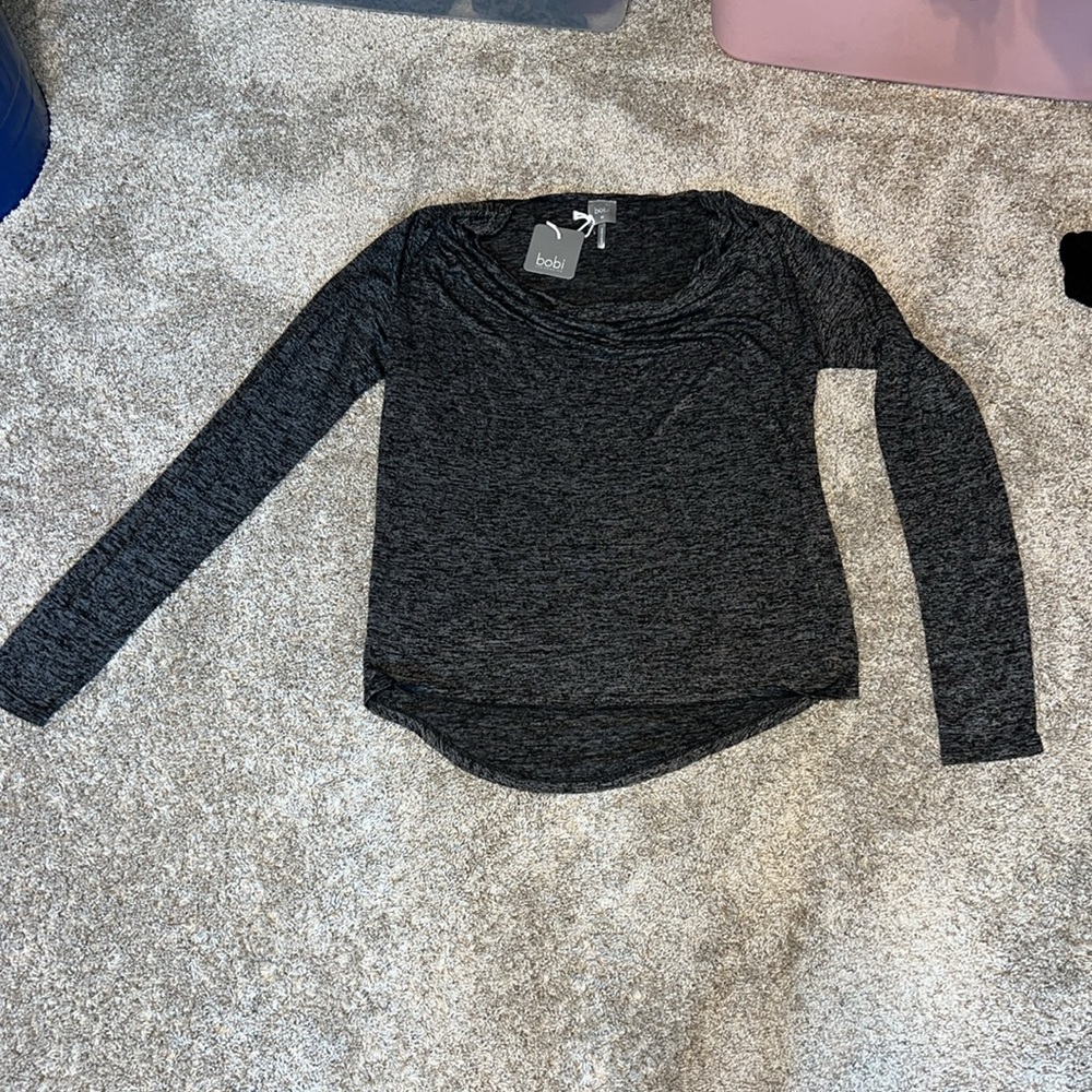 NWT BOBI loose/cowl Neck Long Sleeve Top SIZE MEDIUM